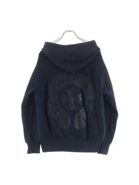 Chrome Hearts CH Plus Patch Dagger Zip Up Hoodie Back Horse Leather